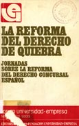 Imagen de portada del libro La reforma del derecho de quiebra : Jornadas sobre la reforma del derecho concursal