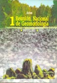 Imagen de portada del libro Actas 1.ª Reunión Nacional de Geomorfología