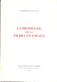 Imagen de portada del libro La propiedad rústica en España y su influencia en la organización del espacio