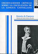 Imagen de portada del libro Observaciones críticas sobre la excelencia de la lengua castellana