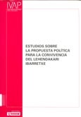 Imagen de portada del libro Estudios sobre la propuesta política para la convivencia del lehendakari Ibarretxe