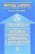 Imagen de portada del libro Estudios lingüísticos, literarios y estilísticos