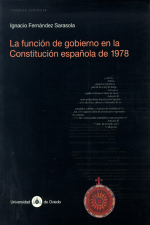 Imagen de portada del libro La función de Gobierno en la Constitución española de 1978