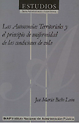 Imagen de portada del libro Las Autonomías territoriales y el principio de uniformidad de las condiciones de vida
