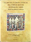 Imagen de portada del libro Cuarenta y cinco cántigas del Códice rico de Alfonso el Sabio