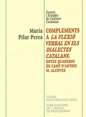 Imagen de portada del libro Complements a la flexió verbal en els dialectes catalans