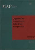 Imagen de portada del libro Organización y funcionamiento de las áreas metropolitanas