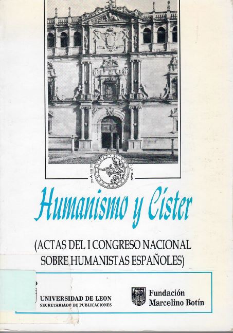 Imagen de portada del libro Humanismo y Cister