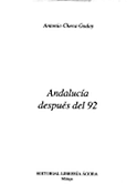 Imagen de portada del libro Andalucía después del 92