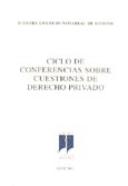 Imagen de portada del libro Ciclo de conferencias sobre cuestiones de Derecho Privado