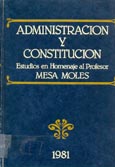Imagen de portada del libro Administración y Constitución