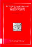 Imagen de portada del libro Estudios en homenaje a la profesora Teresa Puente