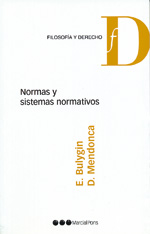 Imagen de portada del libro Normas y sistemas normativos