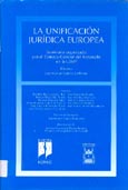Imagen de portada del libro La unificación jurídica europea