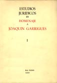 Imagen de portada del libro Estudios jurídicos en homenaje a Joaquín Garrigues