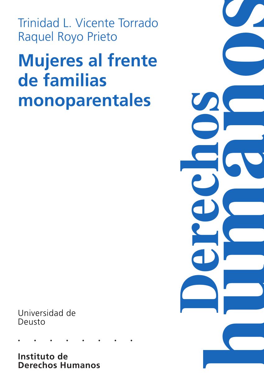 Imagen de portada del libro Mujeres al frente de familias monoparentales