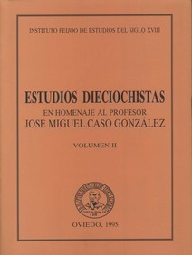 Imagen de portada del libro Estudios dieciochistas en homenaje al profesor Jose Miguel Caso González