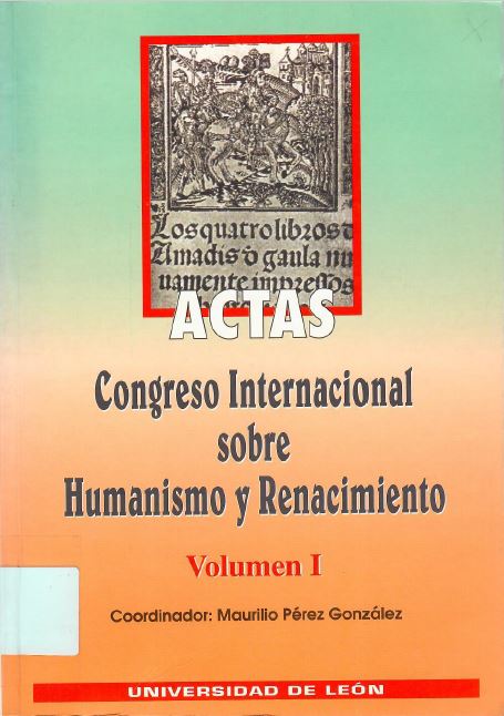 Imagen de portada del libro Congreso internacional sobre Humanismo y Renacimiento