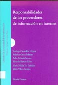 Imagen de portada del libro Responsabilidades de los proveedores de información en internet