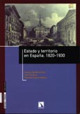 Imagen de portada del libro Estado y territorio en España, 1820-1930