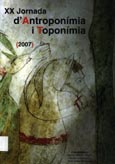 Imagen de portada del libro XX Jornada d'Antroponímia i Toponímia, (La Real, 2007)
