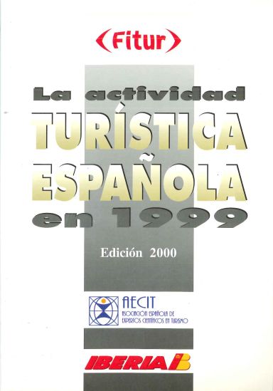 Imagen de portada del libro La actividad turística española en 1999