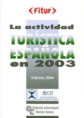 Imagen de portada del libro La actividad turística española en 2003