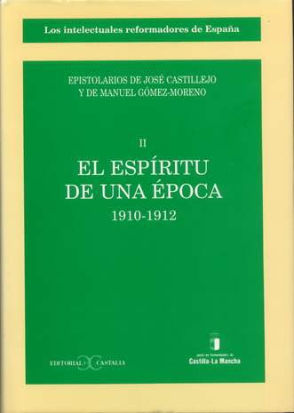 Imagen de portada del libro El espíritu de una época. Epistolario de José Castillejo, II