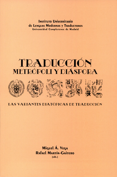 Imagen de portada del libro Traducción: metrópoli y diáspora