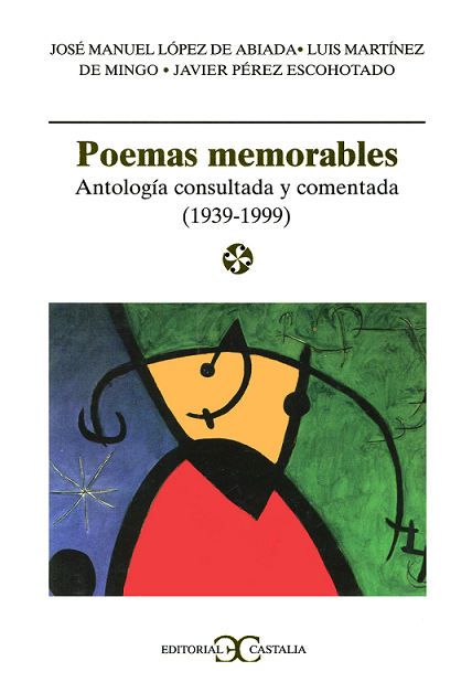 Imagen de portada del libro Poemas memorables