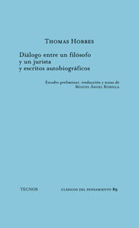 Imagen de portada del libro Diálogo entre un filósofo y un jurista y escritos autobiográficos