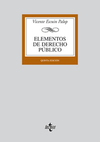 Imagen de portada del libro Elementos de Derecho público
