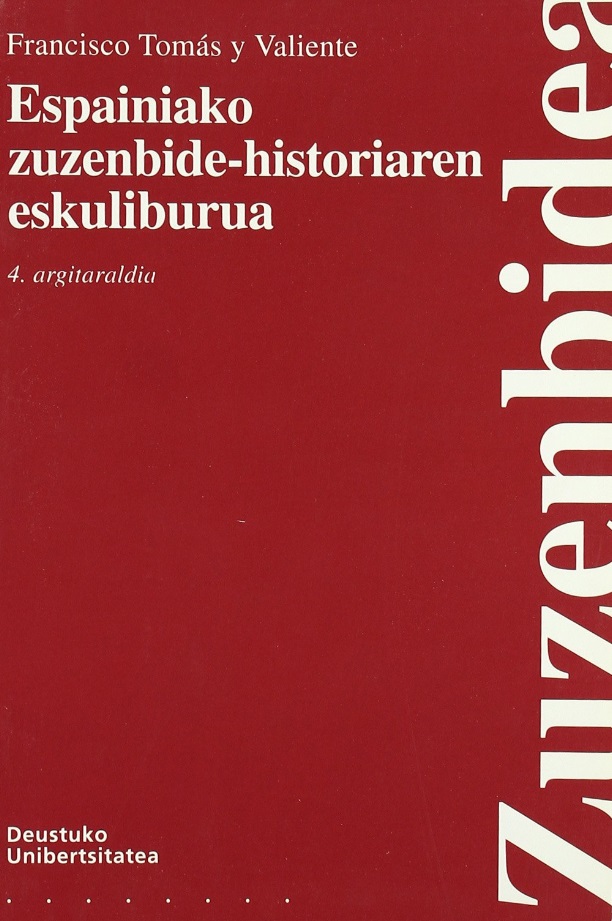 Imagen de portada del libro Espainiako zuzenbide