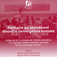 Imagen de portada del libro Formació del professorat davant la convergència europea