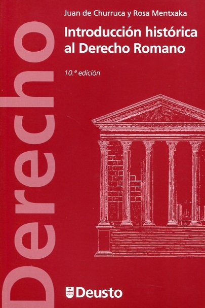 Imagen de portada del libro Introducción historica al Derecho Romano