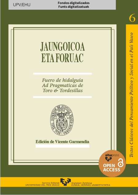 Imagen de portada del libro Jaungoicoa eta foruac. El carlismo vasconavarro frente a la democracia española (1868-1872)