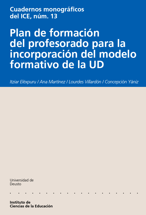 Imagen de portada del libro Plan de formación del profesorado para la incorporación del modelo formativo de la UD