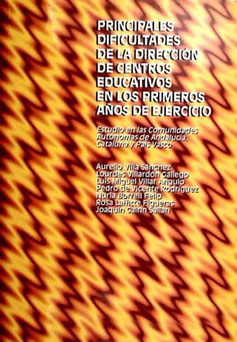 Imagen de portada del libro Principales dificultades de la dirección de centros educativos en los primeros años de ejercicio