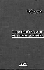 Imagen de portada del libro El tema de Hero y Leandro en la literatura española