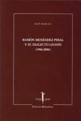 Imagen de portada del libro Ramón Menéndez Pidal y el dialecto leonés