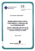Imagen de portada del libro Dimensión educativa, científica y social de la inmigración