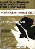 Imagen de portada del libro Actas del I Congreso Internacional de Filología Hispánica, Jovenes Investigadores