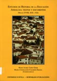 Imagen de portada del libro Estudios de historia de la educación andaluza