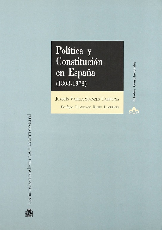 Imagen de portada del libro Política y Constitución en España
