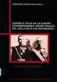 Imagen de portada del libro España e Italia en la Europa contemporánea : desde finales del siglo XIX a las dictaduras