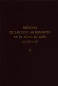 Imagen de portada del libro Orígenes de las lenguas romances en el reino de León