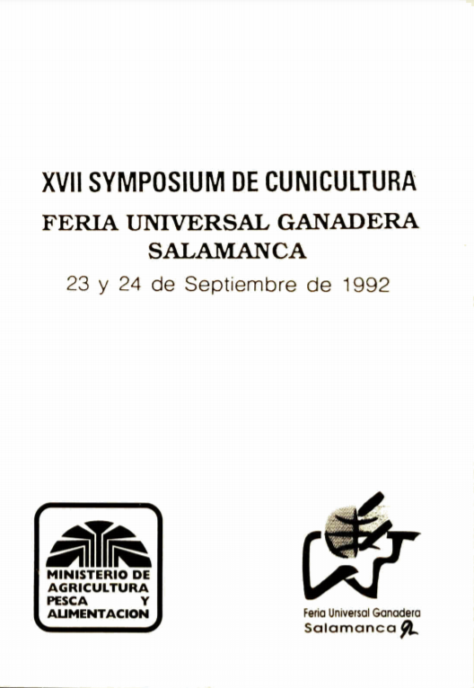 Imagen de portada del libro XVII Symposium de cunicultura