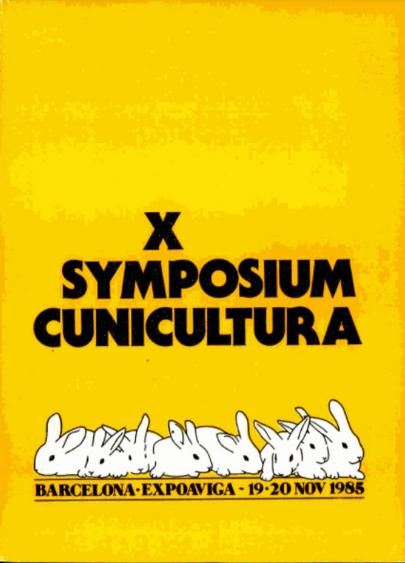 Imagen de portada del libro X Symposium cunicultura