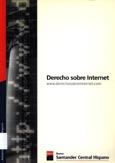 Imagen de portada del libro Derecho sobre internet