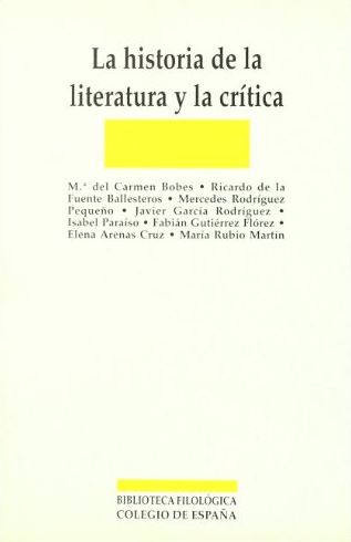 Imagen de portada del libro Historia de la literatura y la crítica